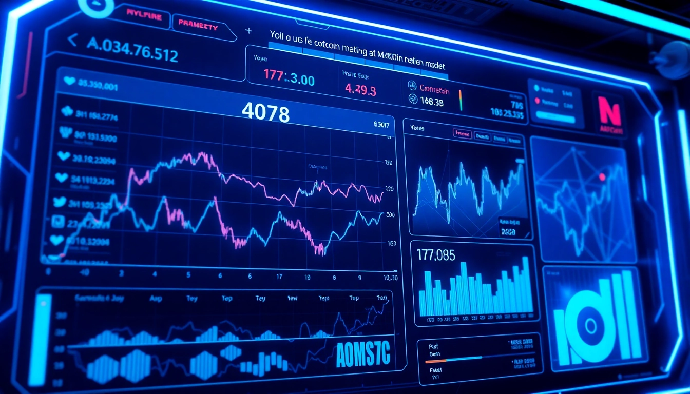 Analytic dashboard showcasing aicoin market trends and live data visualizations for investors